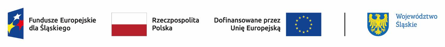 Logo Fundusze Europejskie dla Śląskiego 2021-2027 – Priorytet 7