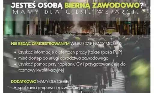 Zdjęcie do Oferta Powiatowego Urzędu Pracy dla os&oacute;b biernych zawodowo