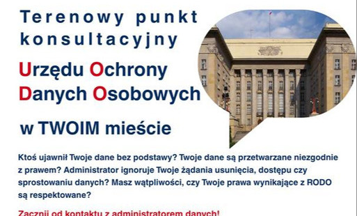 Zdjęcie do Bezpłatne konsultacje i porady z zakresu ochrony danych osobowych